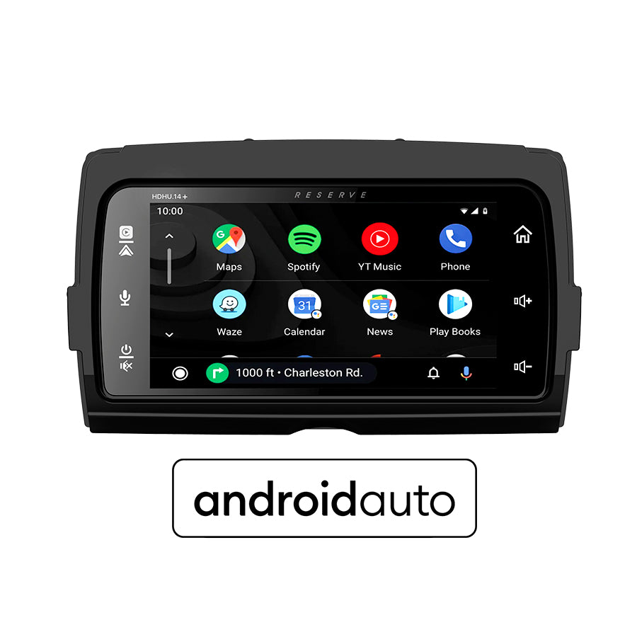 Soundstream Reserve HDHU14+ Replacement Radio Fits 2014+ Harley Davidson Touring Motorcycles Thumb Control Module Included