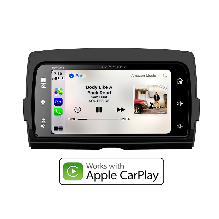 Soundstream Reserve HDHU14+ Replacement Radio Fits 2014+ Harley Davidson Touring Motorcycles Thumb Control Module Included