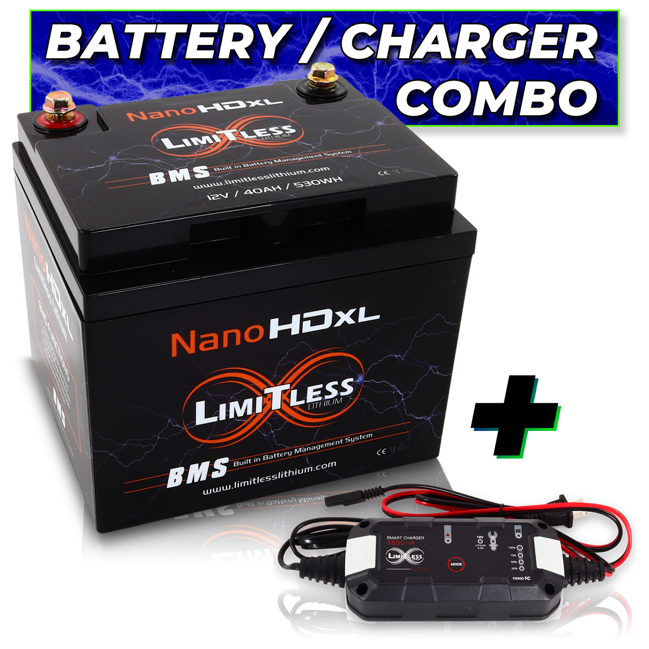 Nano -HD XL Motorcycle With 3.5A Battery Maintainer