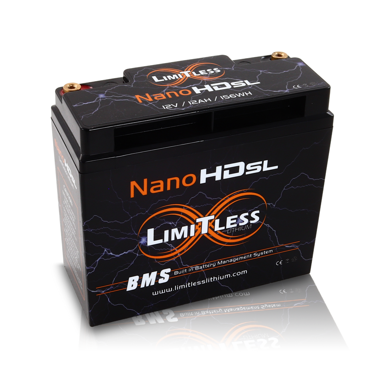 Nano -HD SL 12AH Motorcycle / Power sports Battery (BCI 20 Case)