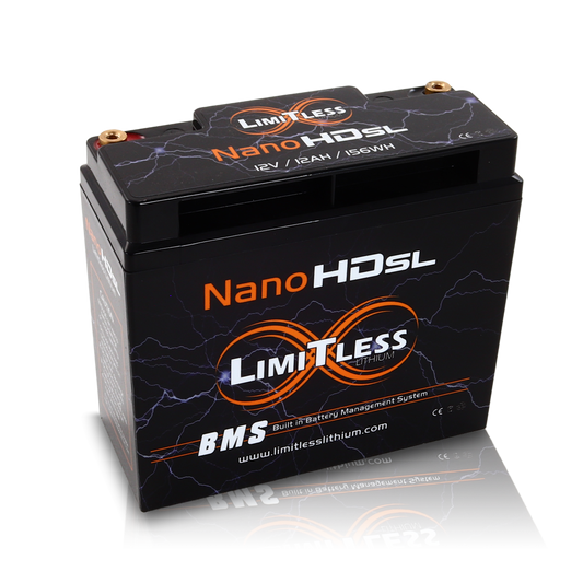Nano -HD SL 12AH Motorcycle / Power sports Battery (BCI 20 Case)